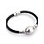 cheap Bracelets-Women&#039;s Pearl Chain Bracelet Wrap Bracelet Leather Bracelet Simple Style Pearl Bracelet Jewelry White / Black / Purple For Wedding Party Daily Casual Sports / Paracord Bracelet / Gothic Jewelry