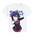 billige Cosplay-anime t-shirts og hættetrøjer til hverdagsbrug-Inspireret af Cosplay Cosplay Anime Cosplay Kostumer Cosplay T-shirt Trykt mønster Hvid Kort Ærme T-shirt For Mand Kvindelig