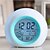 cheap Wall Clocks-Digital LED Glowing Change Clock Alarm Thermometer with Nature Sound 10.5cm*9.5cm*9.5cm