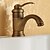 cheap Bathroom Sink Faucets-Antique Centerset Ceramic Valve Single Handle One Hole Antique Brass, Bathroom Sink Faucet