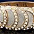 cheap Bracelets-Cuff Bracelet Cuff Party Work Casual Vintage Rhinestone Bracelet Jewelry Silver For Party