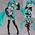 billige Anime actionfigurer-Anime Action Figurer Inspirert av Vokaloid Hatsune Miku PVC 14 cm CM Modell Leker Dukke