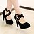 cheap Women&#039;s Heels-Women&#039;s Casual Office &amp; Career Dress Summer Stiletto Heel Leatherette Black Beige