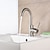 cheap Classical-Stainless Steel Bathroom Sink Faucet Brushed Bath Taps Single Handle One Hole Adjustable Cold and Hot Water