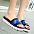 cheap Women&#039;s Slippers &amp; Flip-Flops-Women&#039;s Casual Summer Flat Heel Comfort Leatherette Silver Red Blue