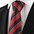 cheap Men&#039;s Accessories-New Striped Red Mens Tie Formal Suits Necktie Party Wedding Holiday Gift KT1080