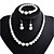 ieftine Seturi de Bijuterii-Pentru femei Seturi de bijuterii cercei Bijuterii Alb Pentru Petrecere Aniversare Logodnă / Cercei / Coliere