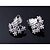 cheap Earrings-Stud Earrings Drop Earrings Fashion Zircon Cubic Zirconia Platinum Plated White Jewelry For 2pcs