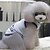 preiswerte Hundekleidung-Hund T-shirt Welpenkleidung Solide Buchstabe &amp; Nummer Modisch Hundekleidung Welpenkleidung Hunde-Outfits Blau Rosa Grau Kostüm für Mädchen und Jungen Hund Terylen S M L XL