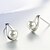 cheap Earrings-Women&#039;s Stud Earrings - Pearl, Silver White For