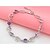 cheap Bracelets-Women&#039;s Chain Bracelet Heart Love Hollow Heart Ladies Sterling Silver Bracelet Jewelry Purple For Wedding / Silver Plated