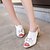 cheap Women&#039;s Sandals-Women&#039;s Leatherette Spring Summer Fall Casual Dress Outdoor Crystal Buckle Chunky Heel White Black Blue