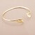 cheap Religious Jewelry-Women&#039;s Bracelet Bangles Leaf Simple Style Open Alloy Bracelet Jewelry Golden For Christmas Gifts Party Daily Casual