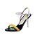 cheap Women&#039;s Sandals-Women&#039;s Stiletto Heel Wedding Dress Party &amp; Evening Leather Yellow / Green