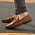 abordables Chausures Bateau Homme-Homme Chaussures en cuir Similicuir Printemps / Automne Confort Chaussures Bateau Antidérapantes Marron / Bleu marine / Lacet