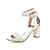 cheap Women&#039;s Sandals-Women&#039;s Dress Party &amp; Evening Summer Block Heel Chunky Heel Leatherette Black White Red