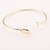 cheap Religious Jewelry-Women&#039;s Bracelet Bangles Leaf Simple Style Open Alloy Bracelet Jewelry Golden For Christmas Gifts Party Daily Casual