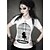 halpa Historialliset ja vintage-asut-Pusero/hame Klassinen ja Perinteinen Lolita Cosplay Lolita-mekot Painettu T-paita varten Lycra Teryleeni