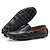 abordables Zapatillas sin cordones y mocasines de hombre-Hombre Zapatos Confort Cuero de Napa Primavera / Verano / Otoño Zapatos de taco bajo y Slip-On Marrón Claro / Blanco / Negro / Fiesta y Noche / Fiesta y Noche / Oficina y carrera