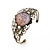 זול צמידי חפתים-צמידי צ&#039;ארם, צמידים - מצופה כסף פרח ברונזה