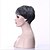 Χαμηλού Κόστους Συνθετικές Trendy Περούκες-Συνθετικές Περούκες Σγουρά Στυλ Χωρίς κάλυμμα Περούκα Γκρι Γκρίζο Συνθετικά μαλλιά 6 inch Γυναικεία Γκρι Περούκα Κοντό hairjoy μαύρο Περούκα