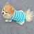 voordelige Hondenkleding-Hond T-shirt Gilet Hondenkleding Gestreept Letter &amp; Nummer Rood Blauw Textiel Binnenwerk Kostuum Voor huisdieren Heren Dames Modieus