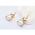 cheap Earrings-Drop Earrings Bear Animal European Fashion Cute Imitation Pearl Rhinestone Earrings Jewelry For Daily Casual