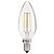 levne Žárovky-LED žárovky s vláknem 200 lm E14 C35 2 LED korálky COB Voděodolné Ozdobné Teplá bílá 220-240 V