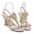cheap Women&#039;s Sandals-Women&#039;s Crystal Sandals Platform / Wedge Heel Synthetic Summer Almond / Pink / Party &amp; Evening / Party &amp; Evening