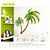 Недорогие Vægklistermærker-AY234AB Coconut Tree Waterproof Vinyl Removable Wall Stickers Parlor Kids Bedroom Home Decor Mural Decal