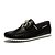 cheap Men&#039;s Boat Shoes-Men&#039;s Shoes Nappa Leather Winter Spring Summer Fall Comfort Flat Heel Lace-up for Casual White Black Green