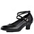 cheap Ballroom Shoes &amp; Modern Dance Shoes-Women&#039;s Latin Shoes Heel Chunky Heel Microfiber Buckle Black / Red / Silver / Modern Shoes