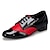 cheap Swing Shoes-Men&#039;s Modern Shoes Leather Flat Chunky Heel Customizable Dance Shoes Black / White / Red / Indoor / Performance / Practice