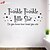 cheap Wall Stickers-Decorative Wall Stickers - Words &amp; Quotes Wall Stickers Shapes Living Room Bedroom Bathroom Kitchen Dining Room Study Room / Office Boys