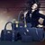 cheap Bag Sets-Women&#039;s Nylon Tote / Wallet / Shoulder Messenger Bag Bag Sets Solid Colored 6 Pieces Purse Set Black / Purple / Fuchsia