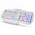 cheap Keyboards-UX K21 USB Wired Suspenped Keycap Rainbow Backlit Ergonomic Gaming Keyboard