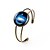 זול Pulseira-Lureme® Simple Jewelry Time Gem Series Galactic System Disc Charm Open Bangle Bracelet for Women and Girl