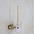 cheap Toothbrush Holder-Ti-PVD Wall Mounted Brass Material Toilet Brush Holder