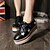 billige Oxfords til kvinner-Women&#039;s Shoes  Platform Creepers Fashion Sneakers Outdoor / Casual Black
