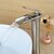 billige Baderomskraner-Baderom Sink Tappekran - Foss Nikkel Børstet Centersat Enkelt Håndtak Et HullBath Taps / Messing