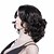 tanie Peruki z ludzkich włosów-Włosy virgin Siateczka z przodu Peruka Kardashian styl Włosy brazylijskie Curly Natura Czarny Peruka 130% Gęstość włosów 8-24 in z Baby Hair Naturalna linia włosów 100% Dziewica Damskie Krótkie Długie