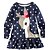 cheap Dresses-Toddler Girls&#039; Cartoon Long Sleeve Dress Navy Blue