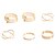 preiswerte Ringe-Halskette / Ring X Ring Golden Aleación Prinzessin damas Ungewöhnlich Einzigartiges Design 7 / Damen / Zirkon