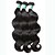 preiswerte Haarverlängerungen in natürlichen Farben-3 Bündel Peruanisches Haar Große Wellen Unbehandeltes Haar 300 g Menschenhaar spinnt 8-30 Zoll Schwarz Menschliches Haar Webarten Haarverlängerungen / 10A