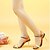 cheap Women&#039;s Sandals-Women&#039;s Stiletto Heel Wedding Dress Party &amp; Evening Leather Yellow / Green