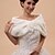 cheap Wraps &amp; Shawls-Wedding  Wraps Fur Wraps Hoods &amp; Ponchos Capelets Sleeveless Faux Fur Wedding Party/Evening Off-the-shoulder Button Flower(s) Hidden Clasp