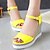 cheap Women&#039;s Sandals-Women&#039;s Dress Summer Wedge Heel Slingback Leatherette Black White Yellow