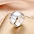 זול Fashion Ring-בגדי ריקוד נשים זירקון זירקוניה מעוקבת מצופה כסף טבעת הצהרה - פאר עבור Party יומי קזו&#039;אל