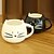 cheap Drinkware-1PC 300ML Cute Black And White Cat Ceramic Cup Personality Single Cup Rural Amorous Feelings Cup Gifts