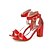 cheap Women&#039;s Sandals-Women&#039;s Dress Party &amp; Evening Summer Block Heel Chunky Heel Leatherette Black White Red